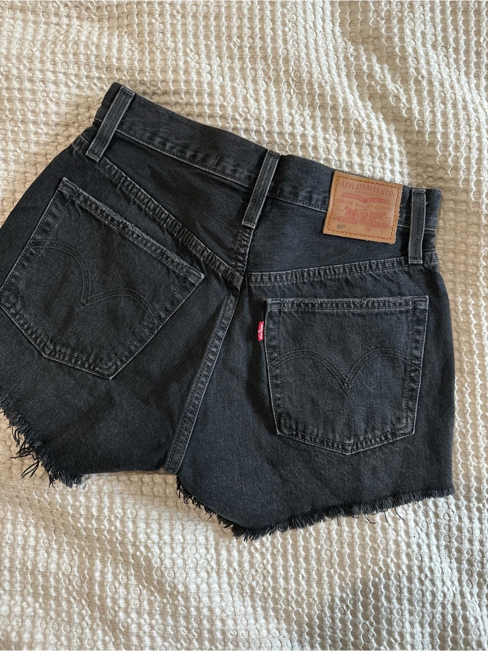 Premium Levi's Black Denim Shorts